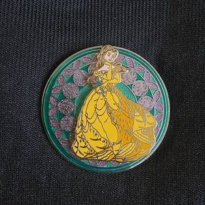 Stained Glass Belle Disney Trading Pin